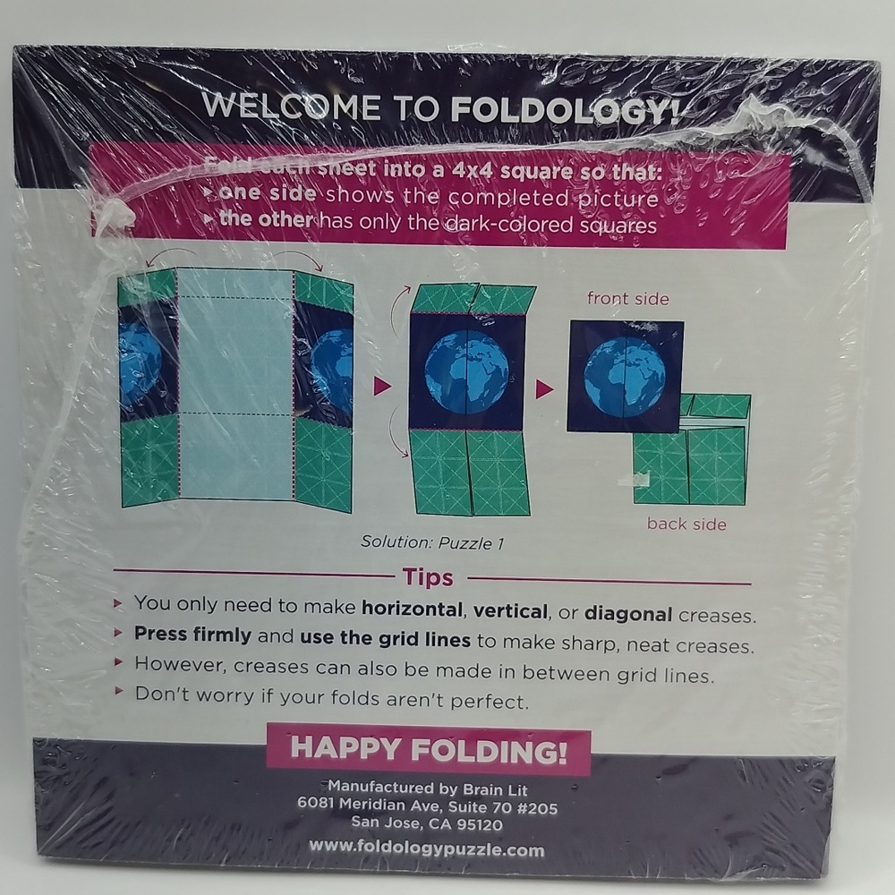 Foldology Origami Puzzle Game. Brain Teasers For Tweens, Teens & Adults SEALED - Picture 3 of 13